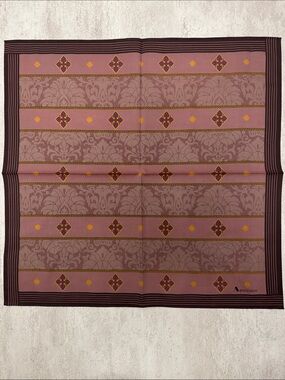 Men's Pocket Square - Dusty Rose Patterned cotton handkerchief Square